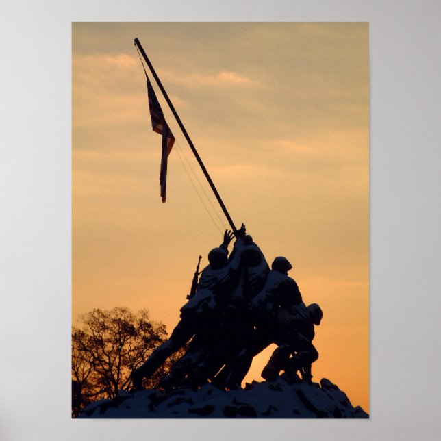 Iwo Jima Winter Morning Poster (Front)