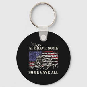 Iwo Jima Wwii Veteran 4th Of July Army Us Flag Ret Key Ring