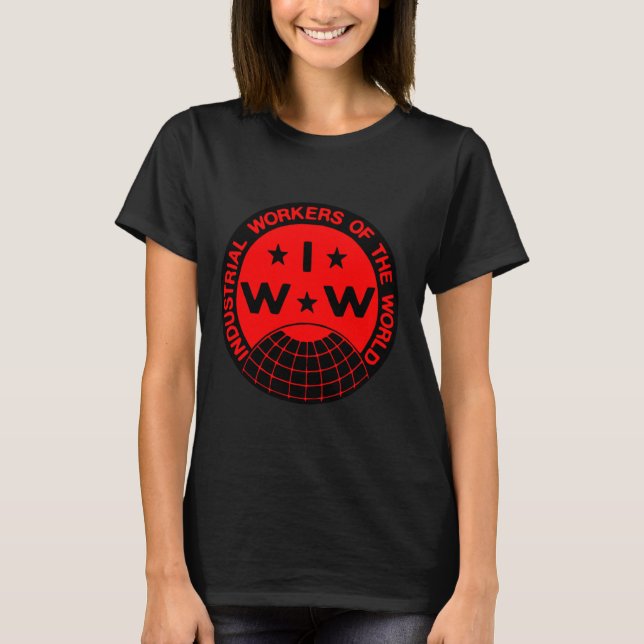 IWW Logo, Wobblies - One Big Union T-Shirt (Front)
