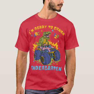 Ix27m Ready To Crush Kindergarten Dinosaur Back To T-Shirt