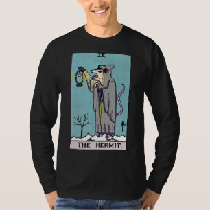 Ix The Hermit Opossum Witch Tarot Card Possum T-Shirt