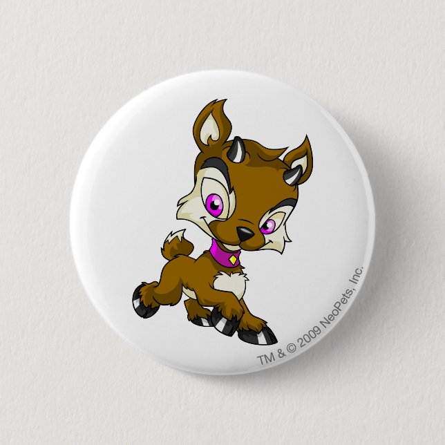 Ixi Brown 6 Cm Round Badge (Front)