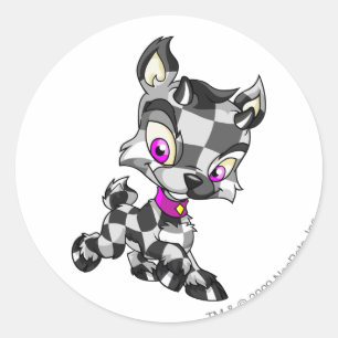 Ixi Chequered Classic Round Sticker