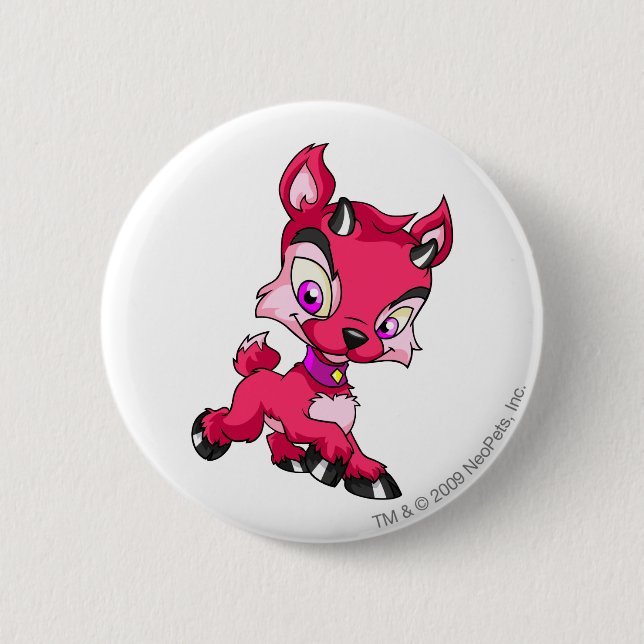 Ixi Red 6 Cm Round Badge (Front)