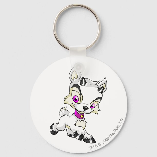 Ixi White Key Ring (Front)