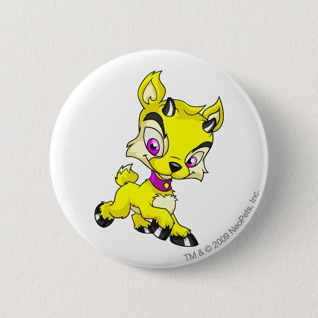 Ixi Yellow 6 Cm Round Badge (Front)