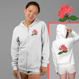 Ixora Coccinea, Flower of Maha Sarakham Hoodie