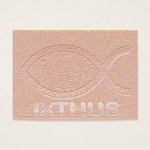 IXTHUS Christian Fish Symbol - Tract Card /