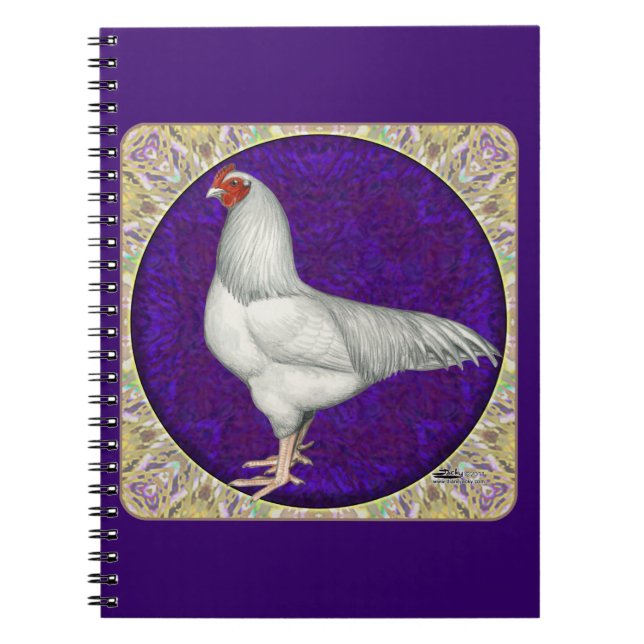Ixworth Rooster Spiral Notebook (Front)