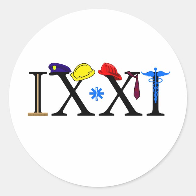 IXXI  Remember 9-11 Classic Round Sticker (Front)