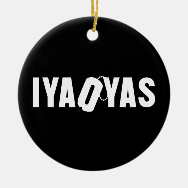 IYAOYAS CERAMIC TREE DECORATION (Front)