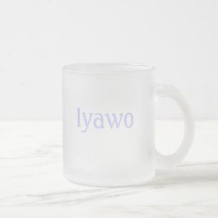 Iyawo Frosted Glass Coffee Mug