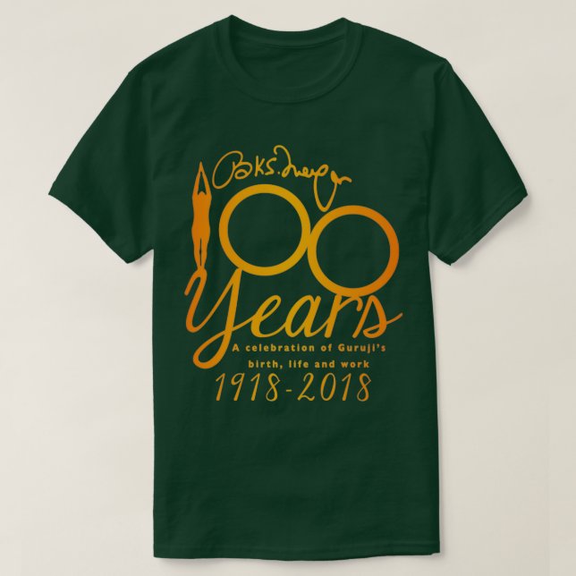 Iyengar Yoga UK Centenary Year charity design T-Shirt (Design Front)