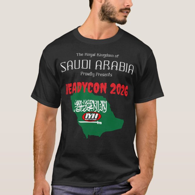IYH Headycon Saudi 2026 T-Shirt (Front)
