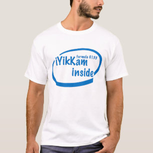 iYikKam inside blue front logo t-shirt