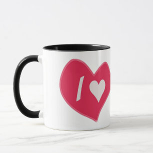 “I🤍You Heart – Cute Romantic Gift Design” Mug