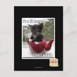 I'z a lil teepot postcard