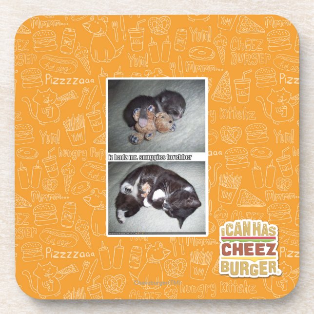 iz hadz mr. snuggies forebber coaster (Front)