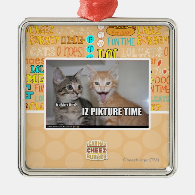 iz pikture time metal tree decoration (Front)