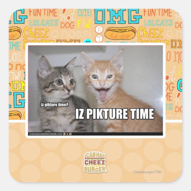 iz pikture time square sticker (Front)