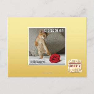 Iz practising mah tango postcard