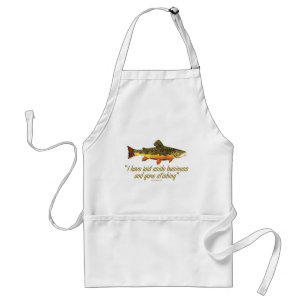 Izaak Walton Fishing Quote Standard Apron