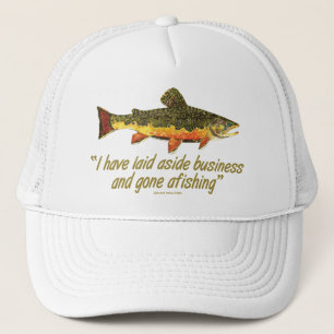 Izaak Walton Fishing Quote Trucker Hat