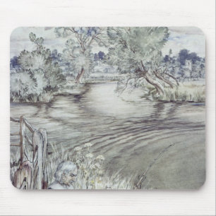 Izaak Walton reclining against a Fence Mouse Pad