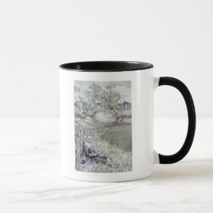 Izaak Walton reclining against a Fence Mug