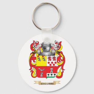 Izaguirre Coat of Arms (Family Crest) Key Ring