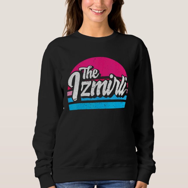 Izmir 35 Memleket Turkey Retro Idea Sweatshirt (Front)