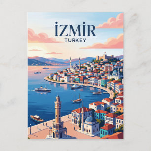 İzmir Skyline Turkey Postcard
