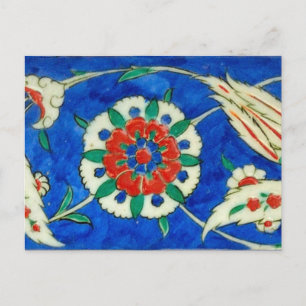 iznic ceramics Postcard