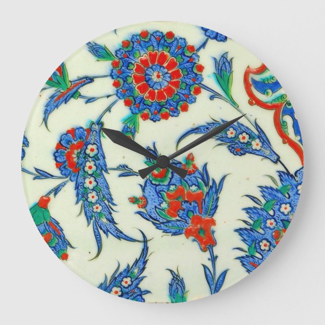 iznik ceramics large clock (Front)