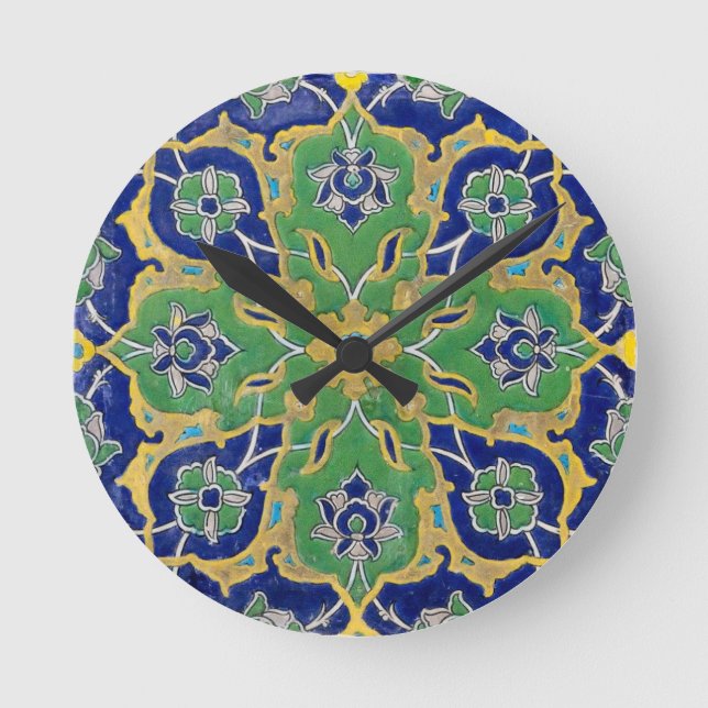 iznik ceramics round clock (Front)