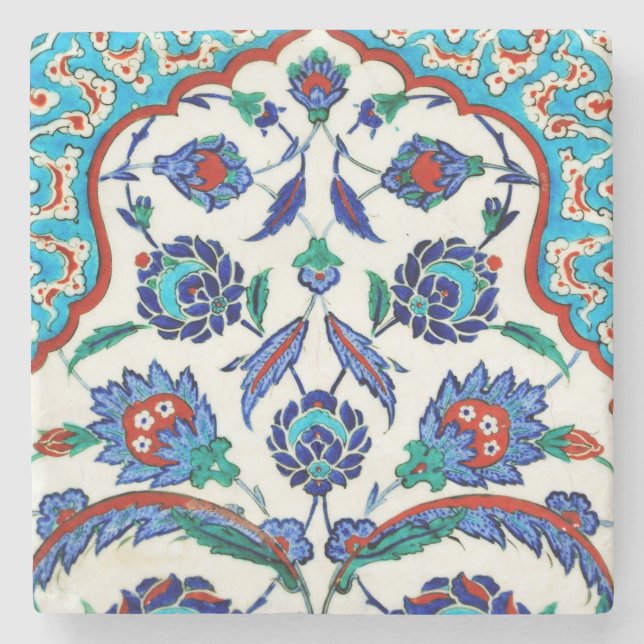 iznik ceramics Stone Coaster (Front)