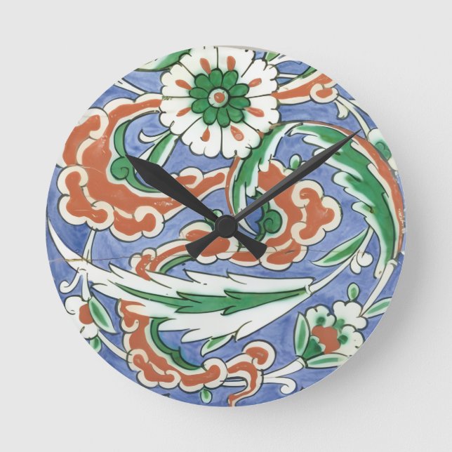 Iznik motif Wall Clock (Front)