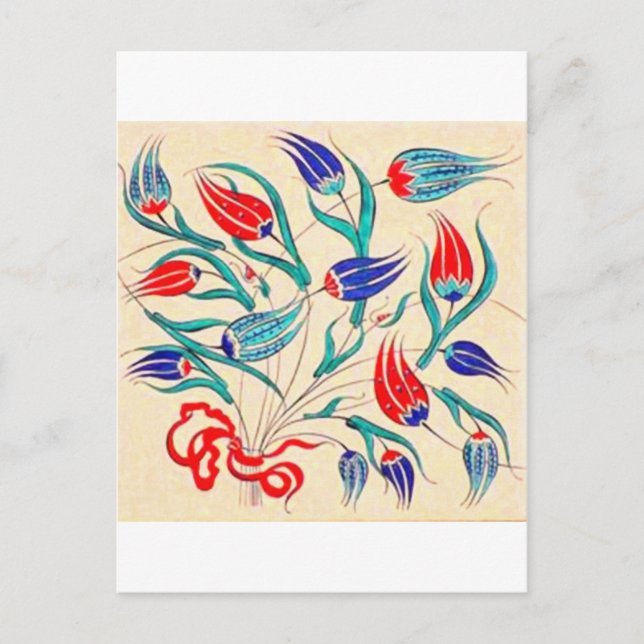 iznik tile  2 postcard (Front)