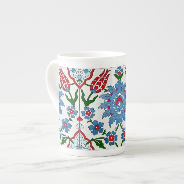 iznik tile bone china mug (Front Left)