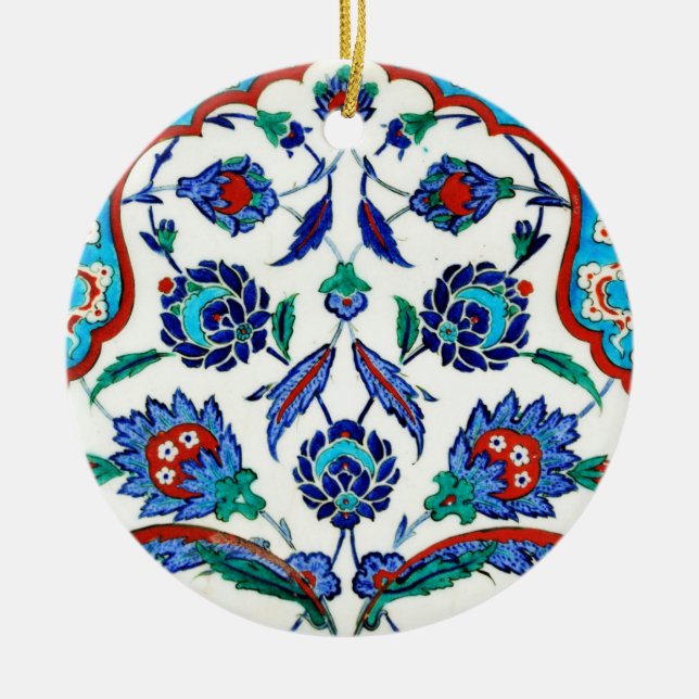 iznik tile ceramic tree decoration (Front)