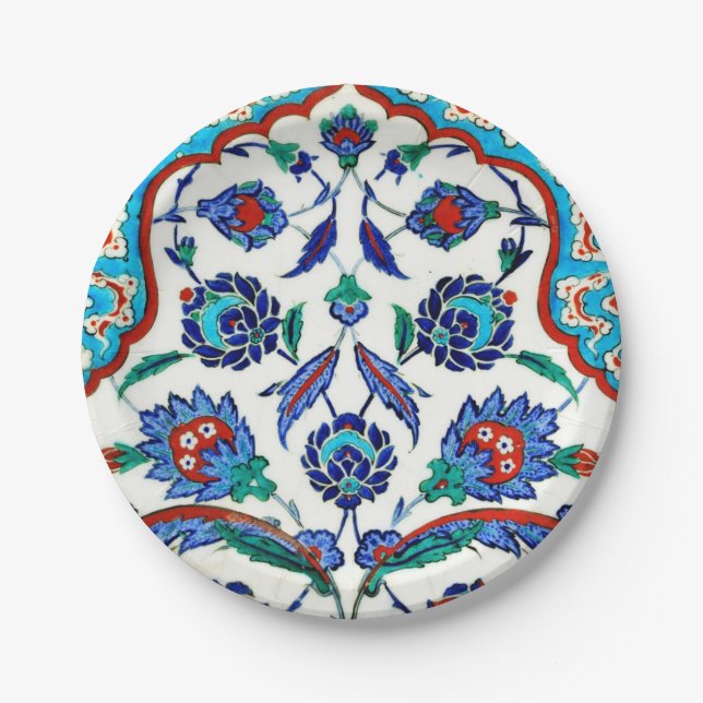 iznik tile paper plate (Front)