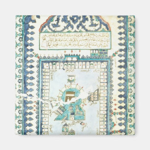 Iznik tile with a representation of Mecca Magnet