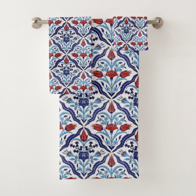 Iznik Tiles Bath Towel Set (Insitu)