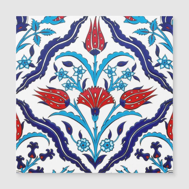 Iznik Tiles Magnetic Card (Front)