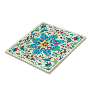 Iznik Turquoise Spring Symphony Tile