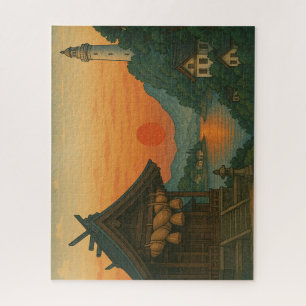 Izumo Sunset and Sacred Shrine Jigsaw Puzzle