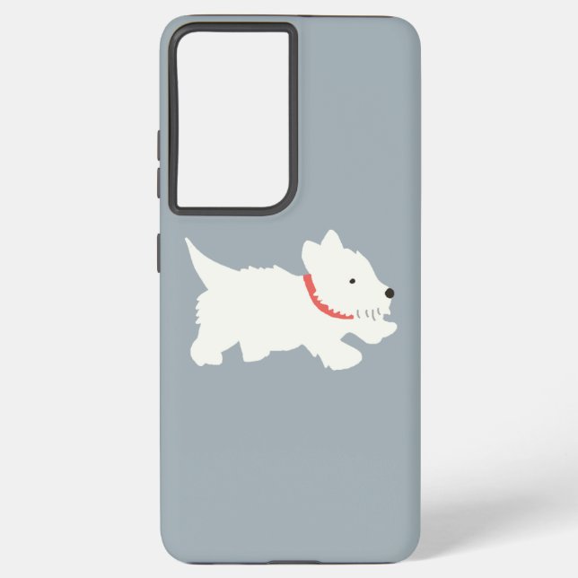 Izzie The Westie Samsung Galaxy S21 Ultra Case (Back)