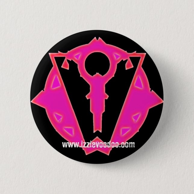 izzie Voodoo logo button/badge 6 Cm Round Badge (Front)