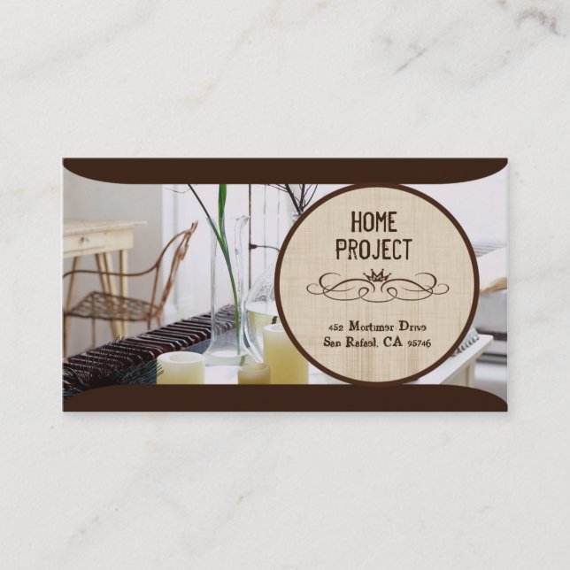 Izzy's Home Project Business Card (Front)