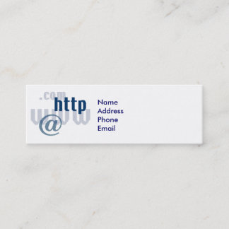 j0254444, NameAddressPhoneEmail Mini Business Card